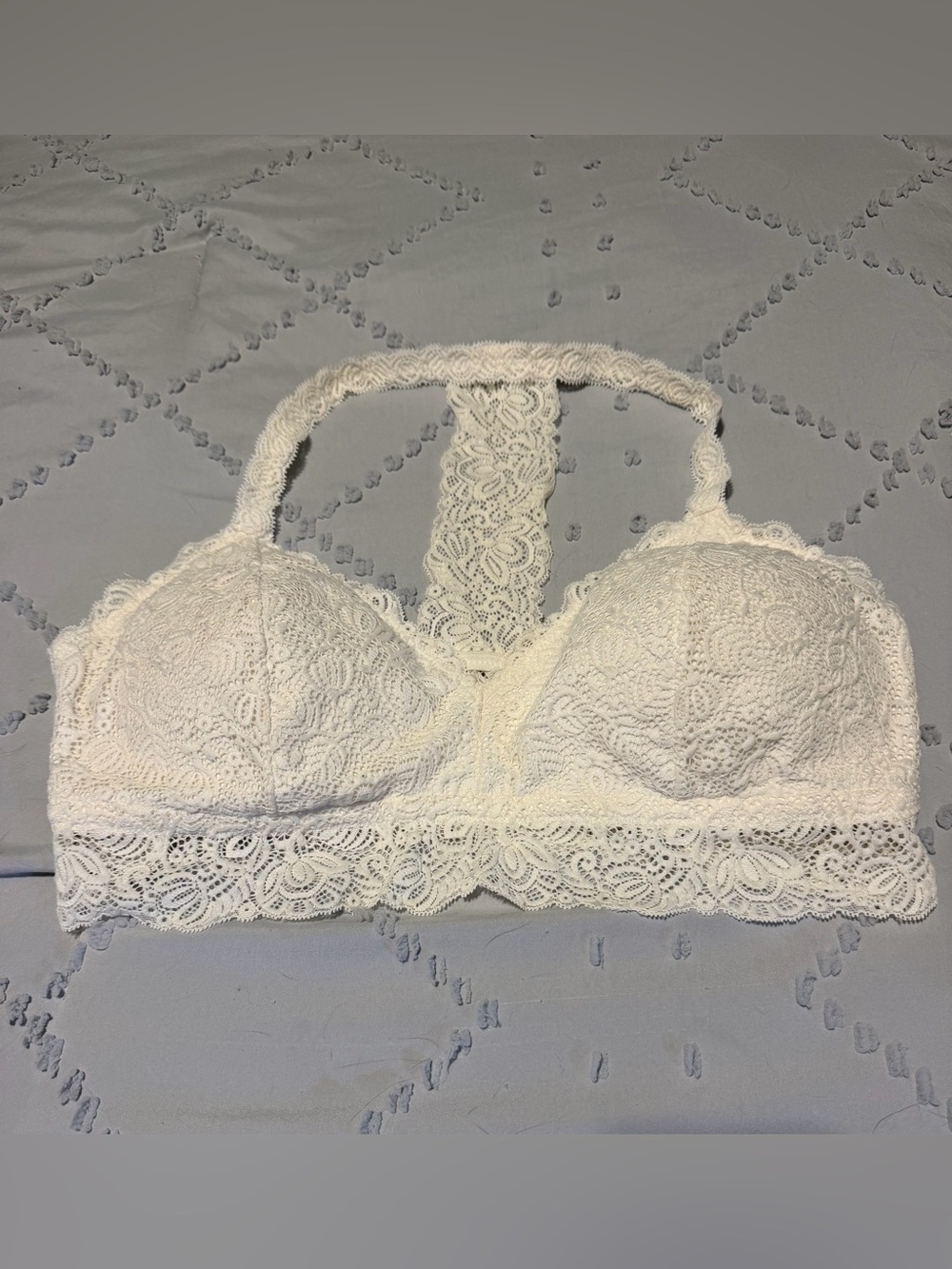 Auden Lace Racerback Bralette - Cream - XXL